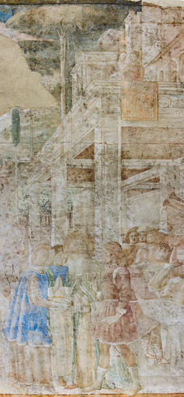 Pisa, Camposanto monumentale:
“Nozze di Isacco e Rebecca ”, affreschi di Benozzo Gozzoli, 1473/75.
Particolare.

[ENG]
Pisa, Monumental Cemetery: 
“Wedding of Isaac and Rebecca”, frescoes by Benozzo Gozzoli, 1473/75.
Detail.
Camposanto Monumentale, Pisa (PI), Toscana - Tuscany, Italia - Italy