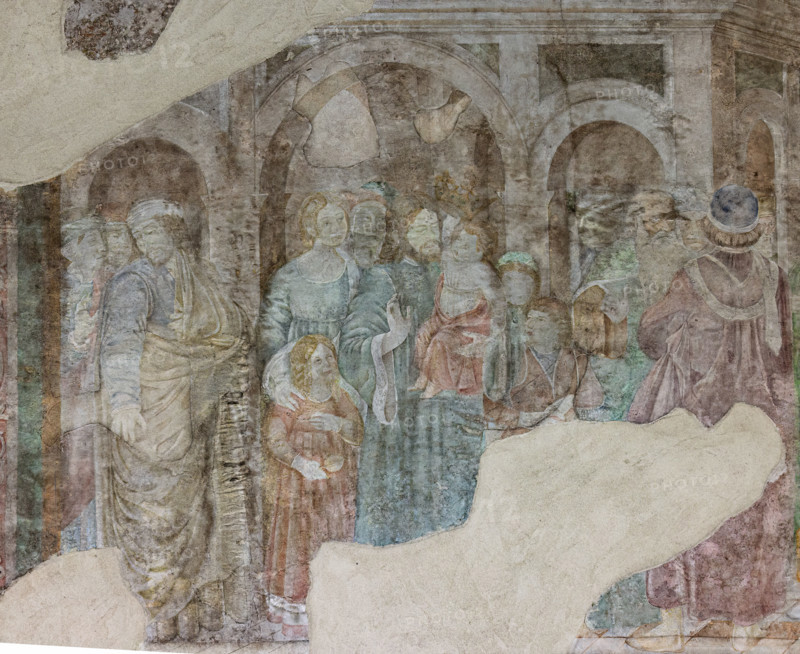 Pisa, Monumental Cemetery: 
 “Childhood and Youth of Moses,” frescoes by Benozzo Gozzoli, 1477/8.
Detail.
Camposanto Monumentale, Pisa (PI), Toscana - Tuscany, Italia - Italy