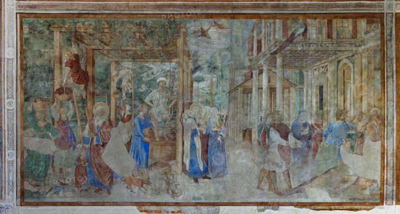 Pisa, Camposanto monumentale:
“Vendemmia ed Ebbrezza di Noè” , 
affreschi di Benozzo Gozzoli, 1468/9.

[ENG]
Pisa, Monumental Cemetery: 
 “Grape Harvest and Drunkenness of Noah”, frescoes by Benozzo Gozzoli, 1468/9.
Camposanto Monumentale, Pisa (PI), Toscana - Tuscany, Italia - Italy