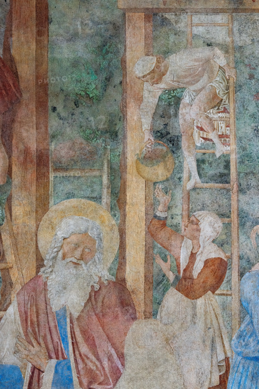 Pisa, Camposanto monumentale:
“Vendemmia ed Ebbrezza di Noè” , 
affreschi di Benozzo Gozzoli, 1468/9.
Particolare.

[ENG]
Pisa, Monumental Cemetery: 
 “Grape Harvest and Drunkenness of Noah”, frescoes by Benozzo Gozzoli, 1468/9. 
Detail.
Camposanto Monumentale, Pisa (PI), Toscana - Tuscany, Italia - Italy