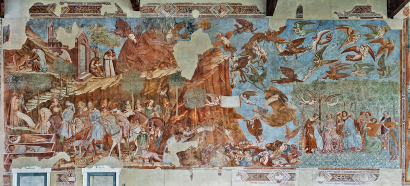 Pisa, Camposanto monumentale: ”Trionfo della Morte”, affresco di Buonamico Buffalmacco, 1336/1341.

[ENG]
Pisa, Monumental Cemetery: "Triumph of Death," fresco by Buonamico Buffalmacco, 1336/1341.
Camposanto Monumentale, Pisa (PI), Toscana - Tuscany, Italia - Italy