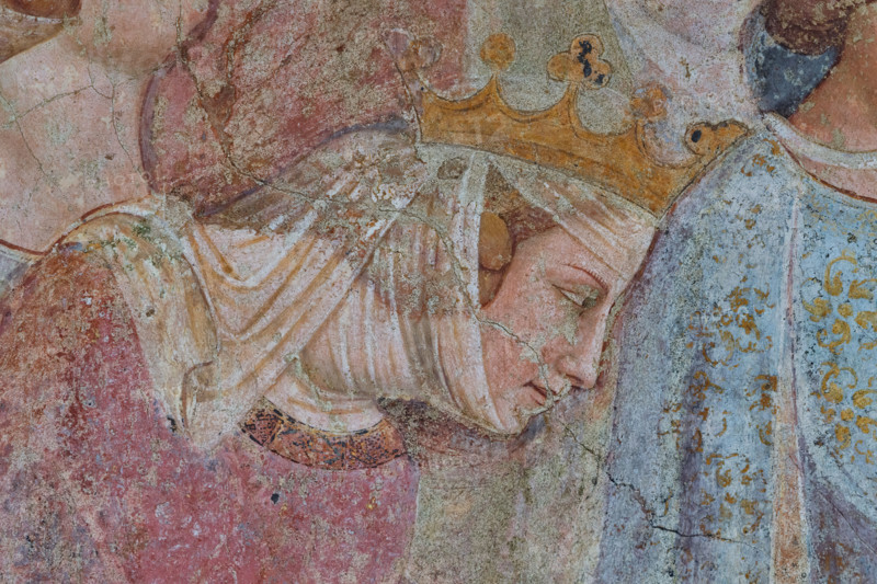 Pisa, Camposanto monumentale:
“Giudizio Universale”.  Affreschi di Buonamico Buffalmacco, 1336/1341.
Particolare con donna del un gruppo di giuste ed elette.

[ENG]
Pisa, Monumental Cemetery: "The Last Judgement”. Frescoes by Buonamico Buffalmacco, 1336/1341.
Detail with a woman of a group of the righteous and the elect women.
Camposanto Monumentale, Pisa (PI), Toscana - Tuscany, Italia - Italy
