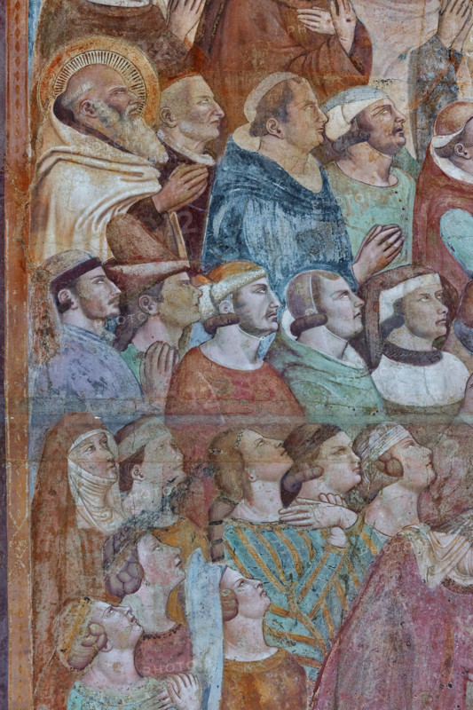 Pisa, Camposanto monumentale:
“Giudizio Universale”, particolare con un gruppo di giuste ed elette.
Affreschi di Buonamico Buffalmacco - 1336/1341.
Camposanto Monumentale, Pisa (PI), Toscana - Tuscany, Italia - Italy
