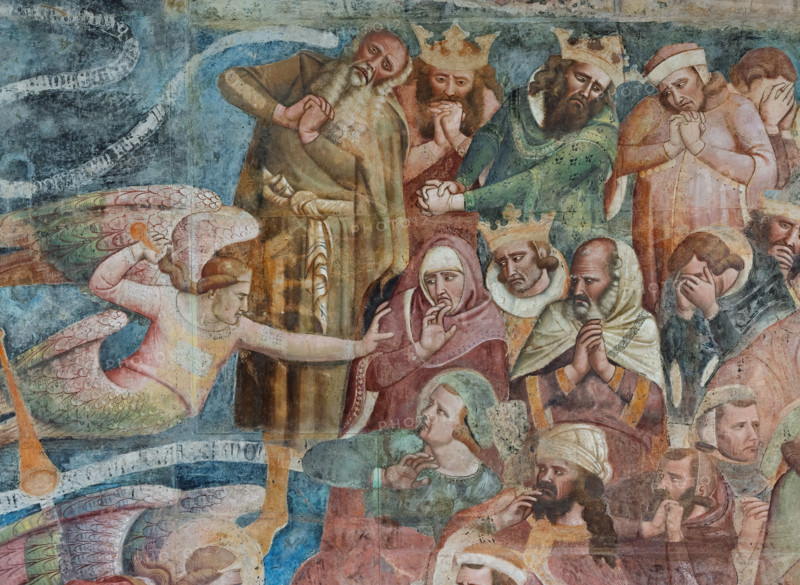 Pisa, Camposanto monumentale:
“Giudizio Universale”.  Affreschi di Buonamico Buffalmacco, 1336/1341.
Particolare con il gruppo di peccatori.

[ENG]
Pisa, Monumental Cemetery: "The Last Judgement”. Frescoes by Buonamico Buffalmacco, 1336/1341.
Detail with the group of sinners.
Camposanto Monumentale, Pisa (PI), Toscana - Tuscany, Italia - Italy