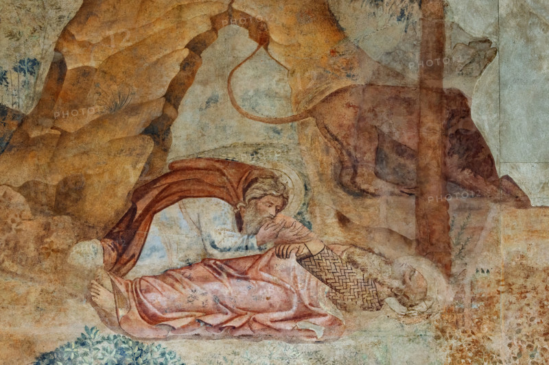 Pisa, Camposanto Monumentale: “Tebaide”,
storie degli Eremiti e dei Santi Padri ispirate alla “Vitae Patrum” del canonico domenicano Cavalca. Particolare con episodio con S. Antonio che veglia San Paolo morente. Affreschi di Buonamico Buffalmacco, 1336/1341.

[ENG]
Pisa, Monumental Cemetery: “Thebaid”, Stories of the Hermits and the Holy Fathers inspired by the Vitae Patrum by the Dominican Domenico Canon Cavalca. Detail with episode with St. Anthony watching over the dying St. Paul.
Frescoes by Buonamico Buffalmacco, 1336/1341.
Camposanto Monumentale, Pisa (PI), Toscana - Tuscany, Italia - Italy