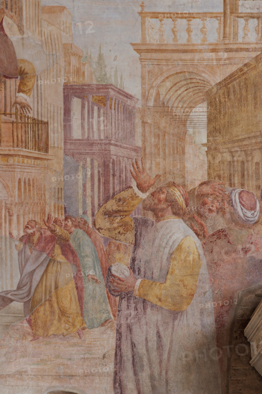 Pisa, Monumental Cemetery: 
"Elijah's Warning and the Death of King Uzziah”, frescoes by Zaccaria Rondinosi, 1664.
Camposanto Monumentale, Pisa (PI), Toscana - Tuscany, Italia - Italy