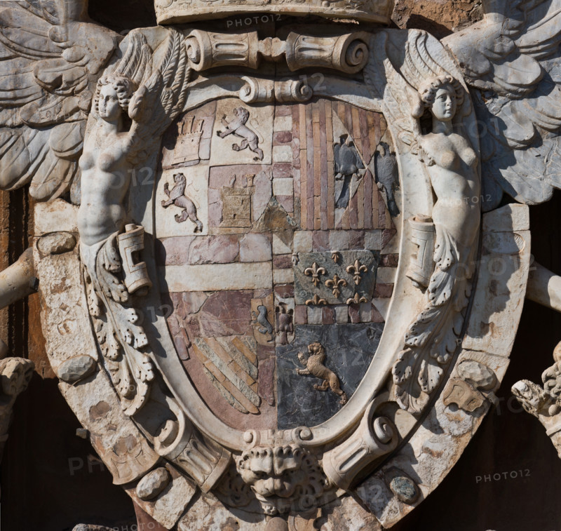 Palazzo Reale (Palazzo dei Normanni), fronte Nord-Est:
Palazzo Reale o "dei Normanni", Palermo (PA), Sicilia - Sicily, Italia - Italy