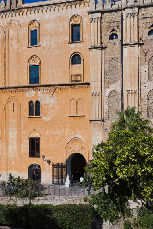 Palazzo Reale (Palazzo dei Normanni), fronte Sud-Ovest:
Palazzo Reale o "dei Normanni", Palermo (PA), Sicilia - Sicily, Italia - Italy