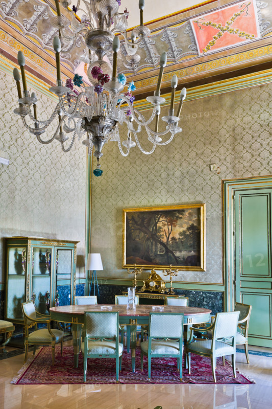 Palermo, The Royal Palace or Palazzo dei Normanni (Palace of the Normans), The Greek Tower, the Apartment of Charles III Borbone (The Formica Hall: view of one of the rooms.
Palazzo Reale (Palazzo dei Norma, Palermo (PA), Sicilia - Sicily, Italia - Italy