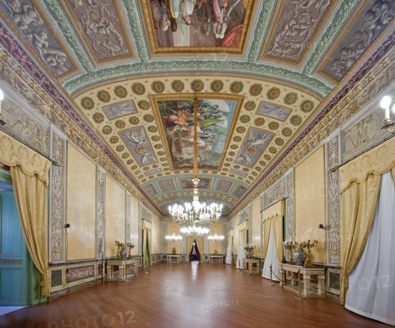 Palermo, The Royal Palace or Palazzo dei Normanni (Palace of the Normans), The Royal Apartment, The Yellow Room: view.
Palazzo Reale (Palazzo dei Norma, Palermo (PA), Sicilia - Sicily, Italia - Italy