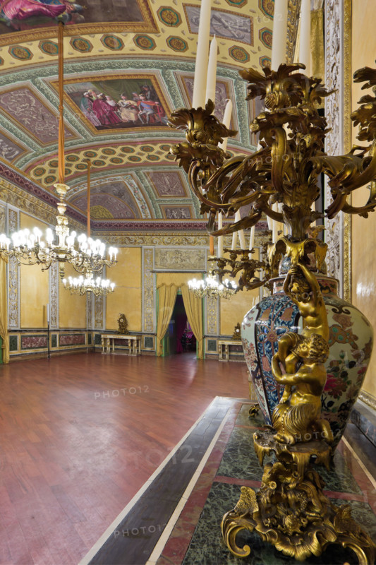 Palermo, The Royal Palace or Palazzo dei Normanni (Palace of the Normans), The Royal Apartment, The Yellow Room: view.
Palazzo Reale (Palazzo dei Norma, Palermo (PA), Sicilia - Sicily, Italia - Italy