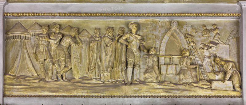 Palermo, Palazzo Reale o Palazzo dei Normanni, Appartamento Reale, Sala Gialla: decorazione a stucco dei sovrapporta.

[ENG]
Palermo, The Royal Palace or Palazzo dei Normanni (Palace of the Normans), The Royal Apartment, The Yellow Room: stucco decoration over the doors.
Palazzo Reale (Palazzo dei Norma, Palermo (PA), Sicilia - Sicily, Italia - Italy