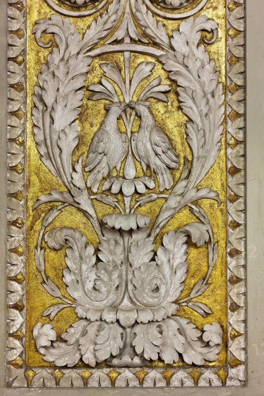 Palermo, Palazzo Reale o Palazzo dei Normanni, Appartamento Reale, Sala Gialla: particolare della decorazione a stucco.

[ENG]
Palermo, The Royal Palace or Palazzo dei Normanni (Palace of the Normans), The Royal Apartment, The Yellow Room: detail of the stucco decoration.
Palazzo Reale (Palazzo dei Norma, Palermo (PA), Sicilia - Sicily, Italia - Italy