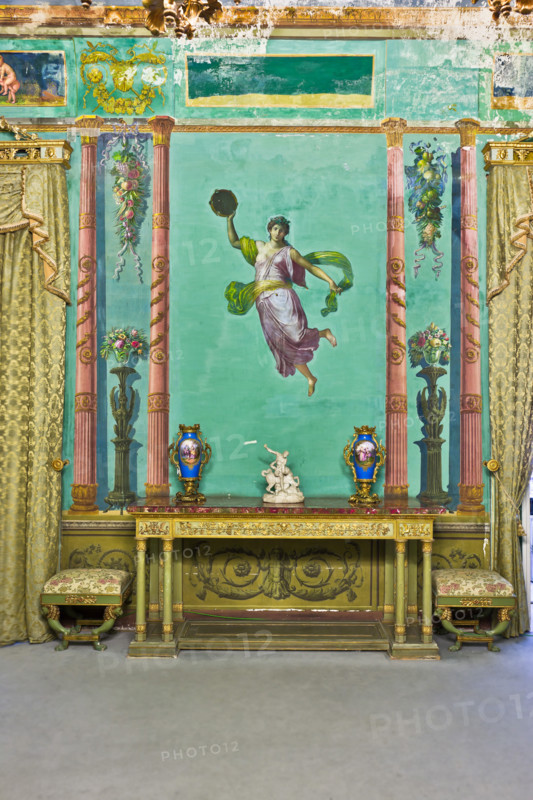 Palermo, The Royal Palace or Palazzo dei Normanni (Palace of the Normans), The Royal Apartment, the Pompeiana Room: "Dancing Nymph", dry wall painting by Giuseppe Patania, about 1830.
Palazzo Reale (Palazzo dei Norma, Palermo (PA), Sicilia - Sicily, Italia - Italy