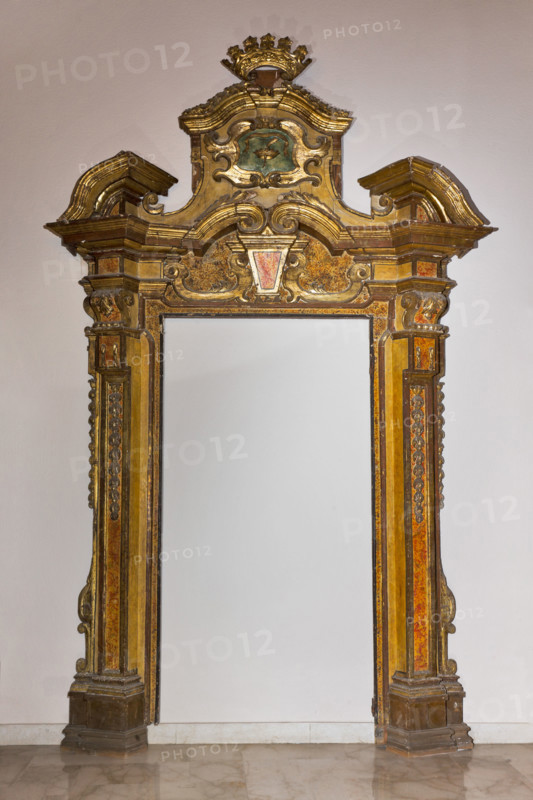 Palermo, The Royal Palace or Palazzo dei Normanni (Palace of the Normans), R1, Assignments: portal of golden wood (Borbone age).
Palazzo Reale (Palazzo dei Norma, Palermo (PA), Sicilia - Sicily, Italia - Italy