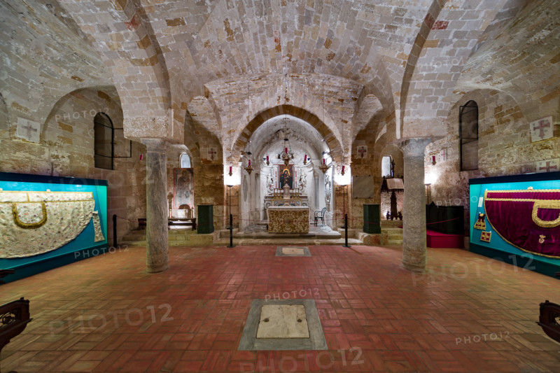 Palermo, Palazzo Reale o Palazzo dei Normanni,  Cappella Palatina (Basilica), Cripta (Chiesa Inferiore): veduta.
[ENG]
Palermo, The Royal Palace or Palazzo dei Normanni (Palace of the Normans), The Palatine Chapel (Basilica), the Crypt (Lower Church): view.
Palazzo Reale (Palazzo dei Norma, Palermo (PA), Sicilia - Sicily, Italia - Italy