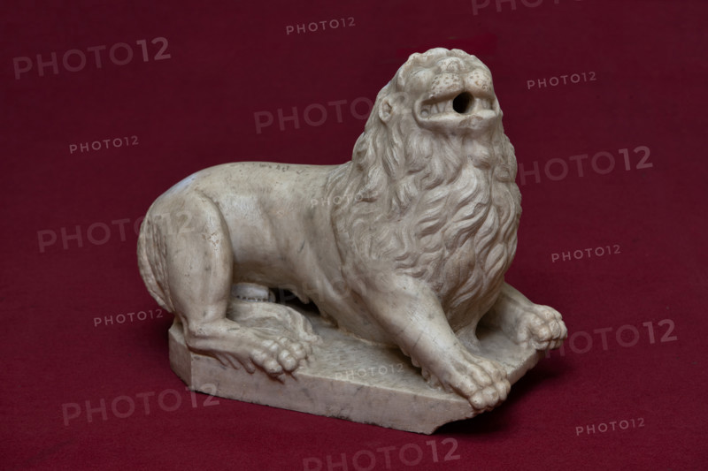 Palermo, The Royal Palace or Palazzo dei Normanni (Palace of the Normans), Joharia Tower, the Winds Room: marble lion (Norman age).
Palazzo Reale (Palazzo dei Norma, Palermo (PA), Sicilia - Sicily, Italia - Italy