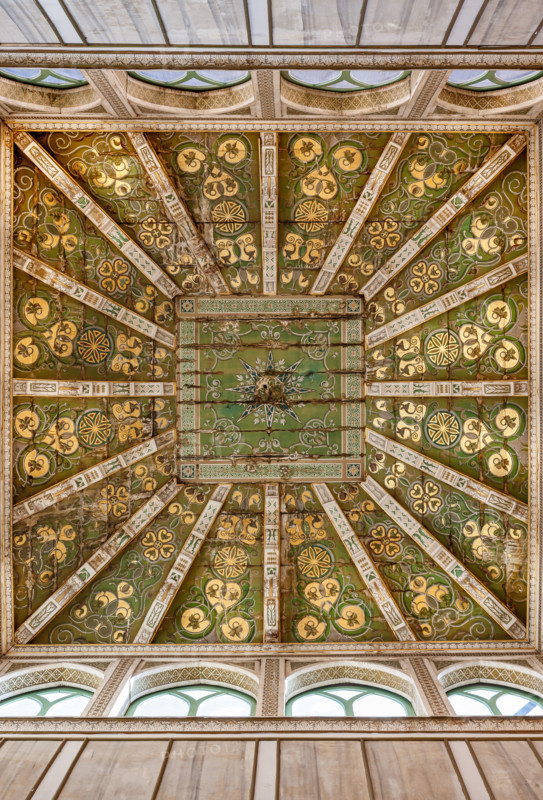 Palermo, Palazzo Reale o Palazzo dei Normanni, Torre Joharia, Sala dei Venti: cuspide lignea con al centro la Rosa dei Venti. 

[ENG]
Palermo, The Royal Palace or Palazzo dei Normanni (Palace of the Normans), Joharia Tower, the Winds Room: wooden cusp with the Rose of the Winds  (Compass Rose) at its centre.
Palazzo Reale (Palazzo dei Norma, Palermo (PA), Sicilia - Sicily, Italia - Italy