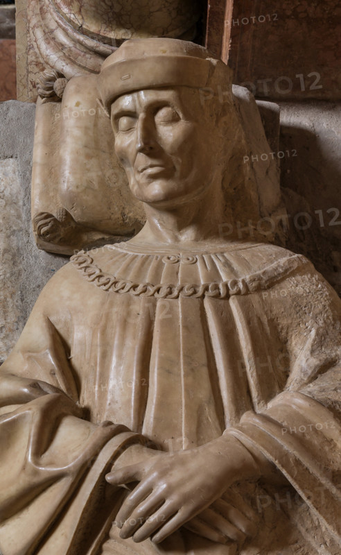 Modena, Duomo, interno, navata destra: monumento funerario dedicato a Francesco Molza; di Bartolomeo Spani, 1516. Marmo di Carrara, marmo proconnesio, pietra d'Istria e rosso ammonitico.

[ENG]
Modena, Cathedral, interior, right aisle: funerary monument dedicated to Francesco Molza; Bartolomeo Spani, 1516. Carrara marble, Proconnesian marble, Istrian stone and red ammonitic stone.
Duomo, Modena (MO), Emilia Romagna, Italia - Italy