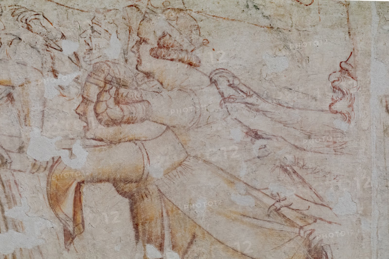 Pisa, Museo delle sinopie:
“Giudizio universale”.  Sinopia preparatoria degli affreschi di Buonamico Buffalmacco, 1336/1341 nel Camposanto di Pisa.
Particolare con gruppo di peccatori.

[ENG]
Pisa, Monumental Cemetery: “Last Judgment”. Preparatory sinopia to the frescoes by Buonamico Buffalmacco in the Monumental Cemetery, 1336/1341.
Detail with some sinners.
Museo delle sinopie, Pisa (PI), Toscana - Tuscany, Italia - Italy