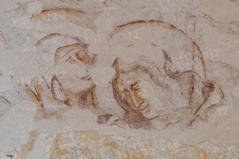 Pisa, Museo delle sinopie:  sinopia preparatoria dell’affresco “Crocifissione”, di Francesco Traini destinato al Camposanto, 1330 - 35.
Particolare delle pie donne.

[ENG]
Pisa, Sinopia Museum: the preparatory sinopia for the fresco "Crucifixion," by Francesco Traini, intended for the Monumental Cemetery, 1330-35.
Detail with the pious women.
Camposanto Monumentale, Pisa (PI), Toscana - Tuscany, Italia - Italy