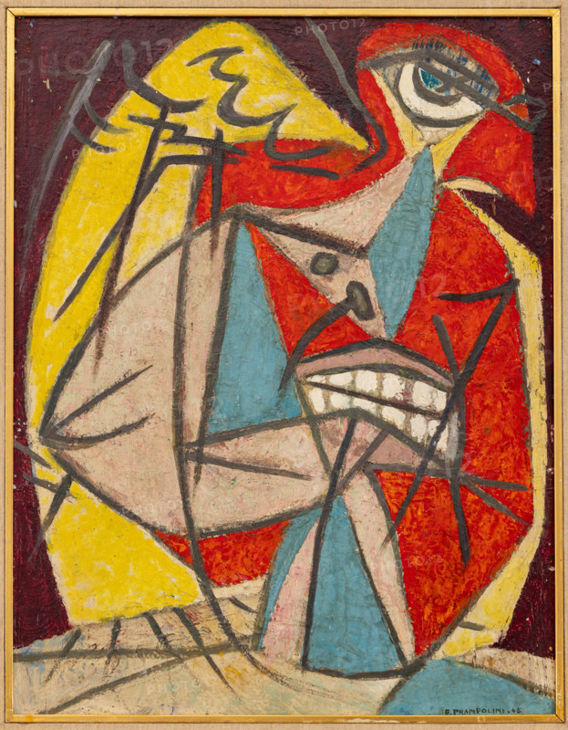 Collezione Assicoop Unipol, inv. n° 884: 
Enrico Prampolini (1894-1956); “Cassandra 1945”, olio su tavola, cm. 69x49,5.

[ENG]
Enrico Prampolini (1894-1956); “Cassandra 1945”, oil painting on panel, cm. 69x49,5.
Collezione Assicoop - Unipol, Modena (MO), Emilia Romagna, Italia - Italy