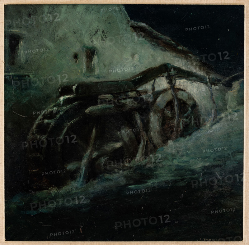 Collezione Assicoop Unipol, inv. n°  893: 
Giovanni Forghieri (1898-1944); “Vecchio mulino”; olio su tavola, cm. 50x51.

[ENG]
Giovanni Forghieri (1898-1944); “Old Mill”; oil painting on panel, cm. 50x51.
Collezione Assicoop - Unipol, Modena (MO), Emilia Romagna, Italia - Italy