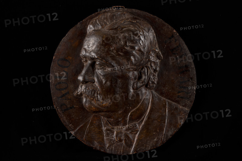 Collezione Assicoop Unipol, inv. n° 916: 
Maria Capello (1878 - 1966); “Ritratto di Paolo Ferrari” (rilievo tondo in gesso, diametro cm. 54).

[ENG]
Maria Capello (1878-1966); “Portrait of Paolo Ferrari” (round plaster relief, diameter 54 cm).
Collezione Assicoop - Unipol, Modena (MO), Emilia Romagna, Italia - Italy