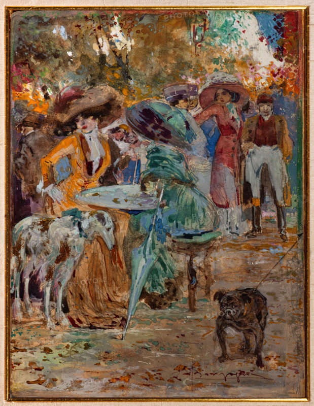 Collezione Assicoop Unipol, inv. n° 926: 
Aroldo Bonzagni (Ferrara,1887 - 1918); “Signore al caffé nel parco” (olio su cartone, cm.34,5 x 25,5).

[ENG]
Aroldo Bonzagni (Ferrara, 1887 - 1918); “Ladies at the Café in the Park” (oil on cardboard, 34.5 x 25.5 cm).
Collezione Assicoop - Unipol, Modena (MO), Emilia Romagna, Italia - Italy