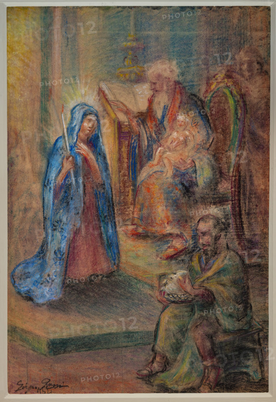 Collezione Assicoop Unipol, inv. n° 975: 
Giorgio Rossi (1892 - 1982); “Visita di Maria a Elisabetta” (pastello, cm. 67 x 47).

[ENG]
Giorgio Rossi (1892 - 1982); “Mary’s Visit to Elizabeth” (pastel, cm. 67 x 47).
Collezione Assicoop - Unipol, Modena (MO), Emilia Romagna, Italia - Italy