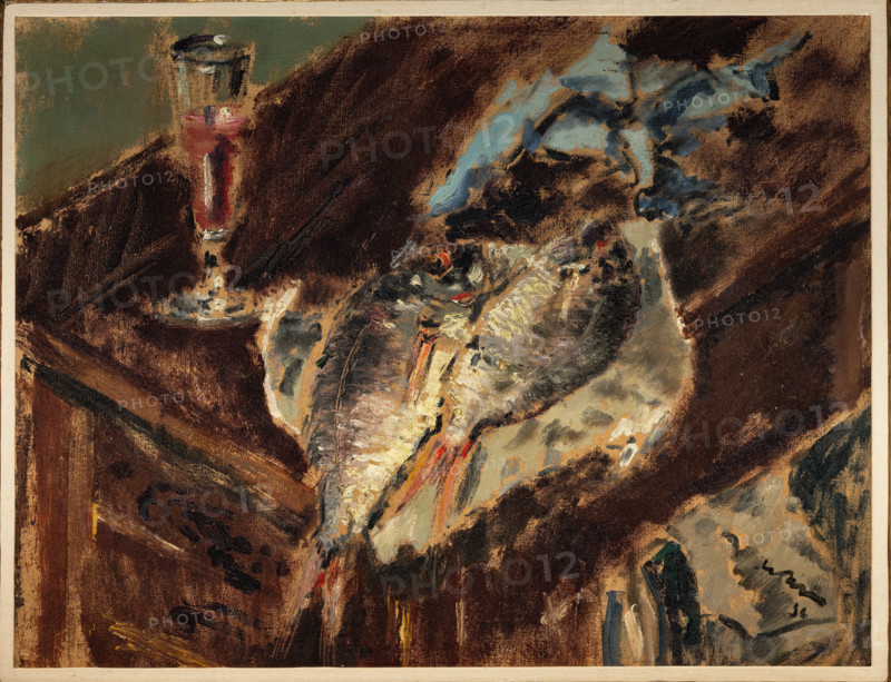 Collezione Assicoop Unipol, inv. n° 978: 
Filippo De Pisis (1896 - 1956); “Pesci e bicchiere” (olio su tela, 49 x 64 cm).

[ENG]
Filippo De Pisis (1896 - 1956); “Fish and Glass” (oil painting on canvas, 49 x 64 cm).
Collezione Assicoop - Unipol, Modena (MO), Emilia Romagna, Italia - Italy