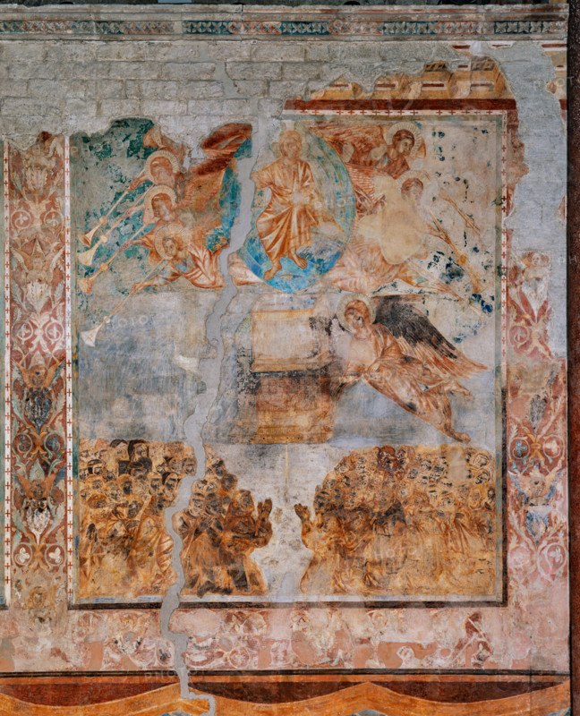 Assisi, Basilica superiore di San Francesco, transetto meridionale, parete sud, “Visioni apocalittiche”: “Cristo apocalittico” . Affreschi di Cimabue (Cenni di Pepo 1277-1283?) e bottega.

[ENG]
Assisi, Upper Basilica of Saint Francis, the southern transept, the southern wall, “Apocalyptic visions”: “Apocalyptic Christ”. Frescoes by Cimabue (Cenni di Pepo 1277-1283?) and workshop.
Basilica di San Francesco, Assisi (PG), Umbria, Italia - Italy
