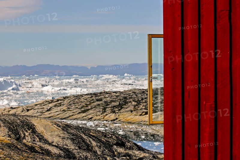 Vue de l'hôtel Arctic à Ilulissat, Groenland