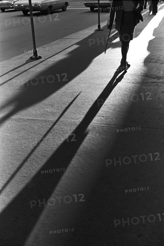 Streetscene and Shadows, Chicago, Illinois, USA