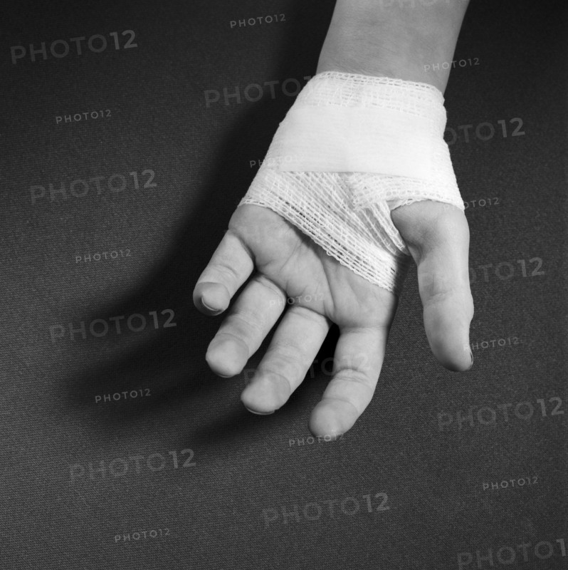 Hand Wrapped in Bandage