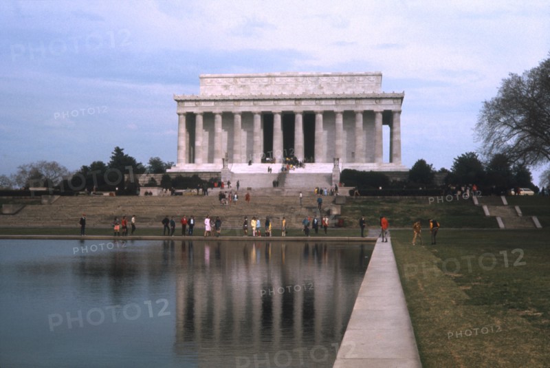 Lincoln Memorial and Reflecting Pool, Washington DC, USA, 1969