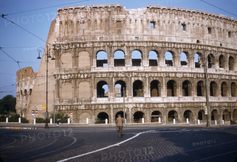 Colosseum, Rome, Italy, 1956