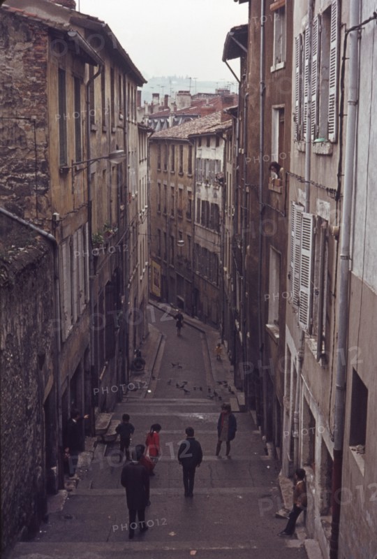 Narrow Street, Vienna, Austria, 1970
