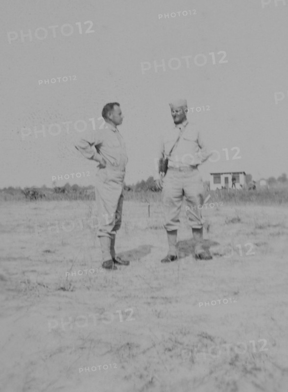 Two Soldiers, Portrait, WWII, HQ 2nd Battalion, 389th Infantry, US Army Military Base, Indiana, USA, 1942