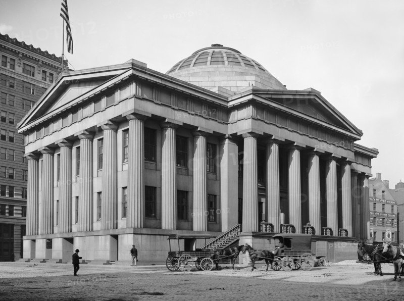 Custom House, Boston, Massachusetts, USA, Detroit Publishing Company, 1905