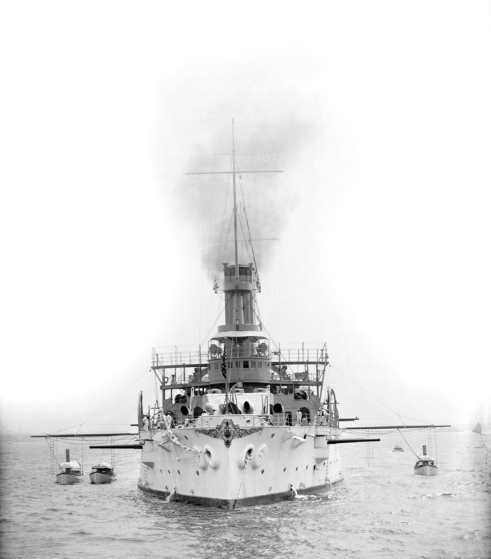 U.S.S. Maine, Bow, Detroit Publishing Company, 1905