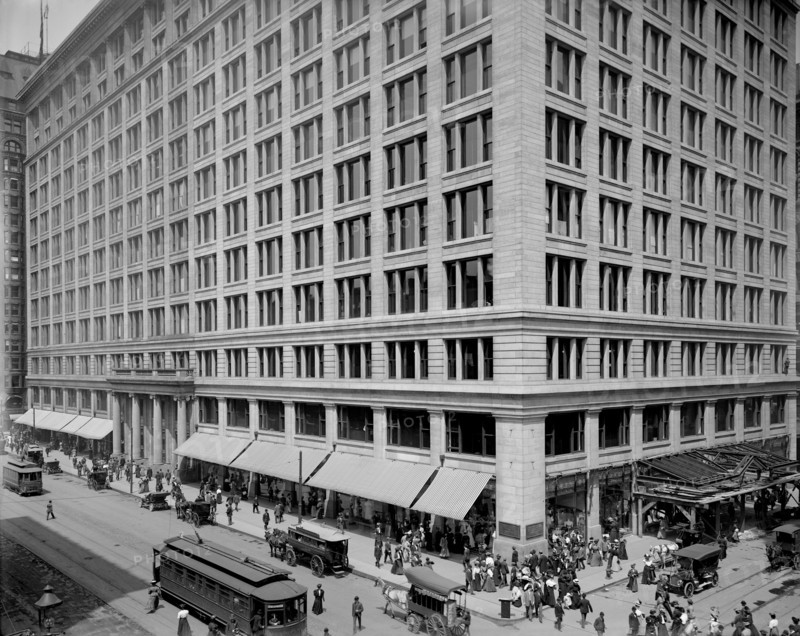 Marshall Field's Store, Chicago, Illinois, USA, Detroit Publishing Company, 1908