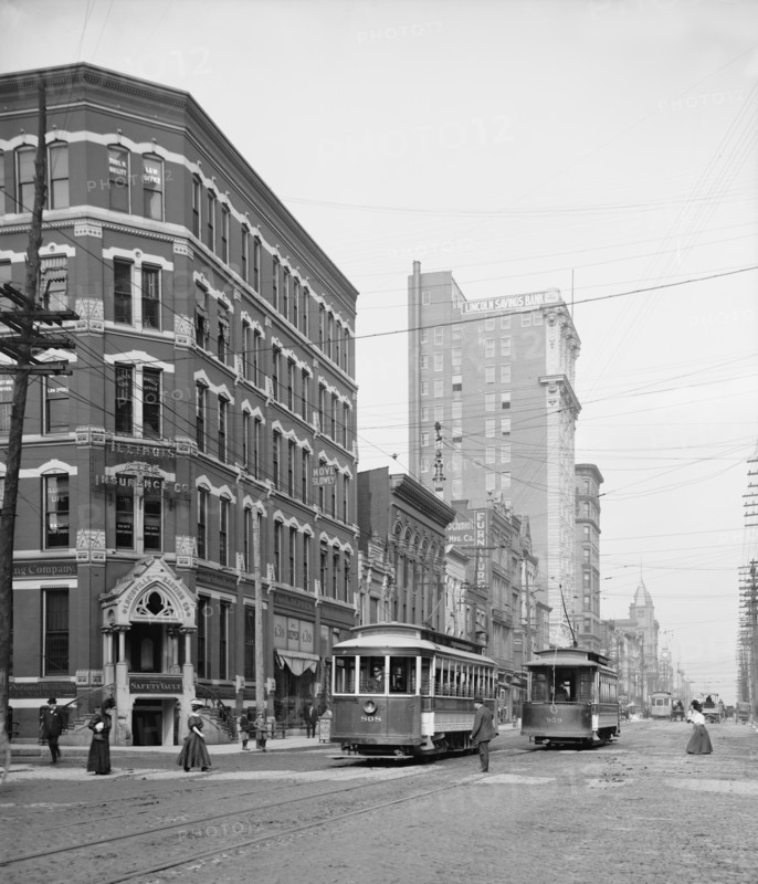 Street Scene, Market Street, Louisville, Kentucky, USA, Detroit Publishing Company, 1905