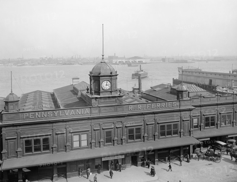 Pennsylvania R.R. Ferries, Philadelphia, Pennsylvania, USA, Detroit Publishing Company, 1908