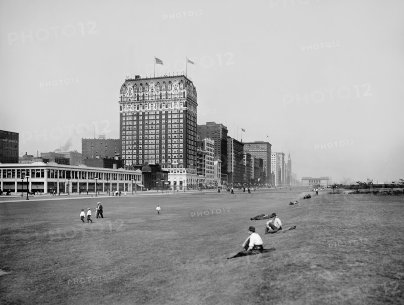 Grant Park, Chicago, Illinois, USA, Detroit Publishing Company, 1915