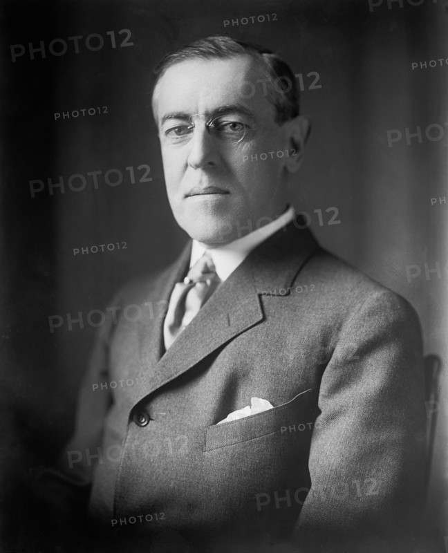 U.S. President Woodrow Wilson, Portrait, Harris & Ewing, 1910's