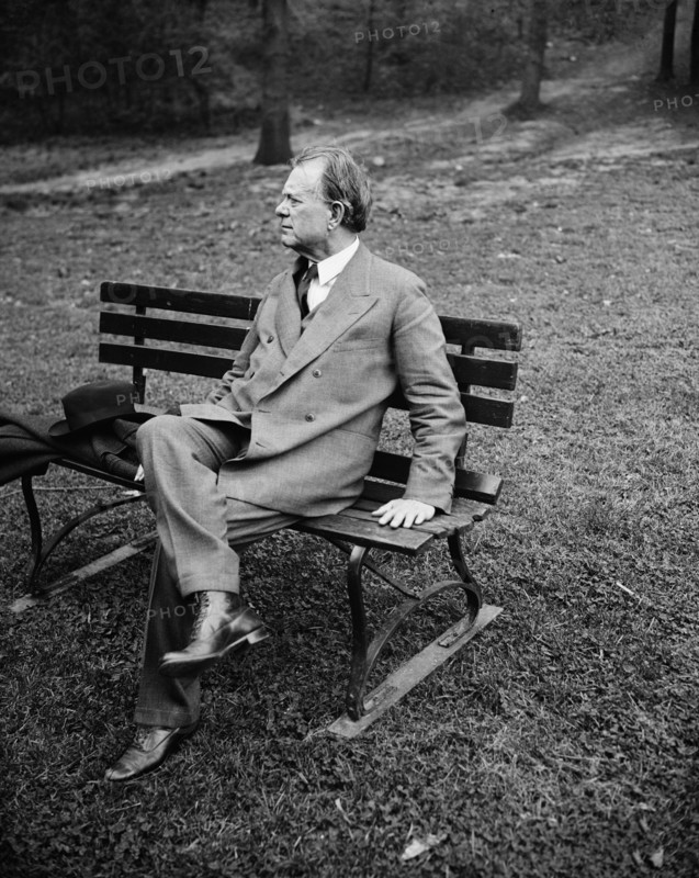 William E. Borah, U.S. Senator from Idaho, Portrait, Washington DC, USA, Harris & Ewing, 1936