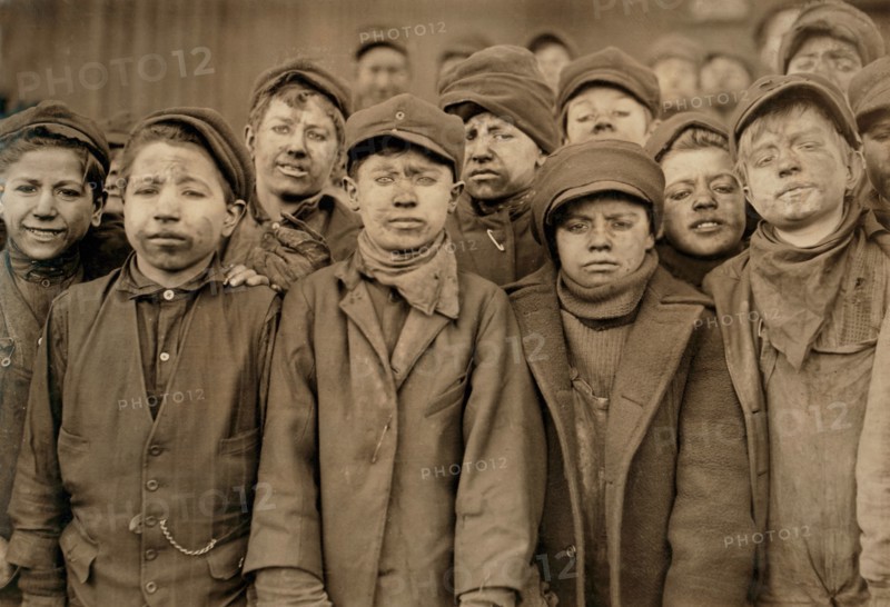 Portrait of Young Breaker Boys, Pittston, Pennsylvania, USA, Lewis Hine, 1911