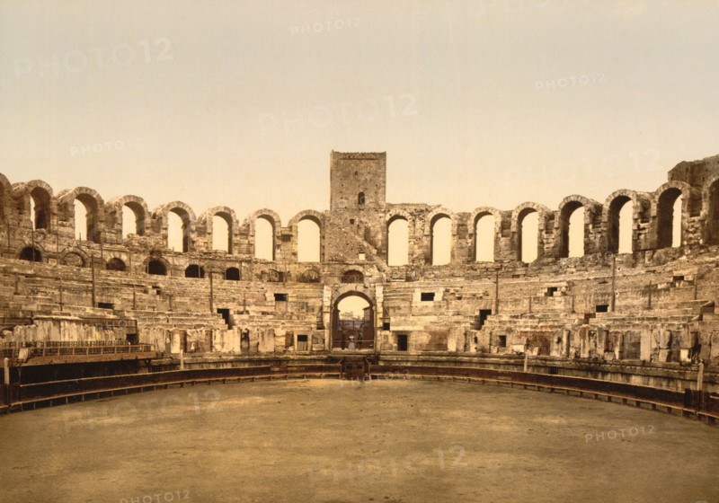 Arena, Arles, France, Photochrome Print, Detroit Publishing Company, 1900
