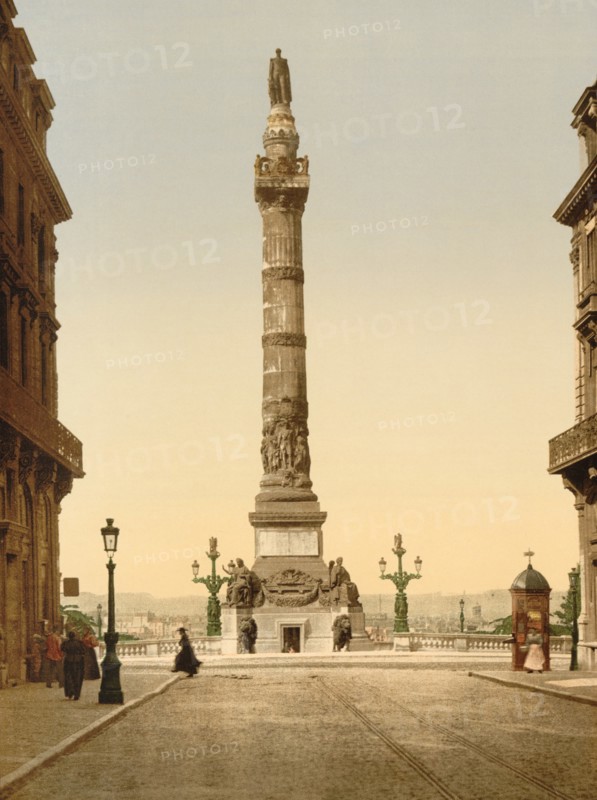 Congress Column, Brussels, Belgium, Photochrome Print, Detroit Publishing Company, 1900